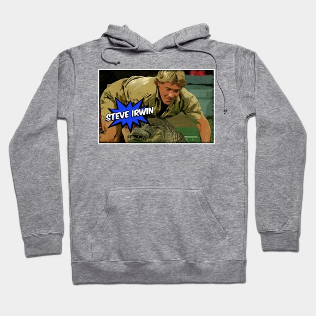 Steve Irwin Montage Hoodie by Angel arts